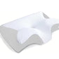 Memory foam cervical pillow with removable, washable cover